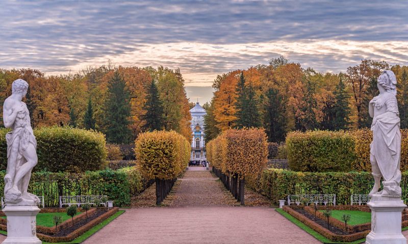 городской пейзаж, архитектура, парки, павильон эрмитаж, царское село Вид на павильон \