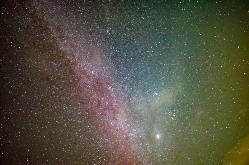 млечный путь, ночь, звезды, северное сияние, milki way, stars, aurora, night, space, deepspace, космос, планеты, planets photo preview