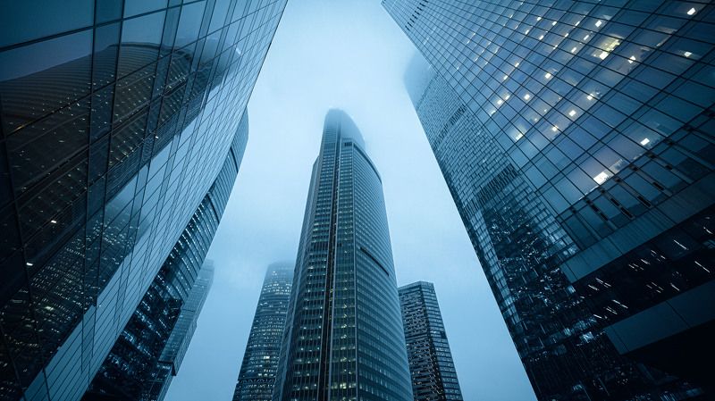 небоскребы Архитектура современного города. Москва Сити.photo preview