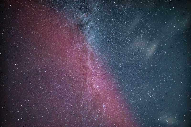 млечный путь, ночь, звезды, северное сияние, milki way, stars, aurora, night, space, deepspace, космос, планеты, planets photo preview