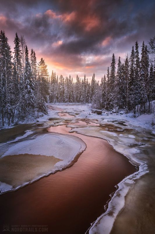 кольский полуостров Неожиданный рассвет в ноябре . . .photo preview