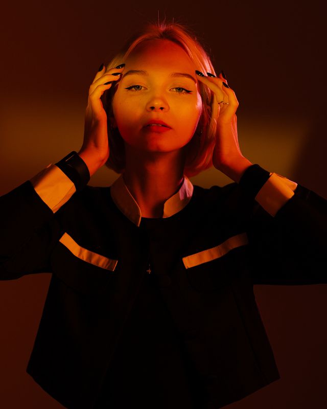 portrait, girl, beauty, color, портрет, цветной свет, девушка, красивая Ulyaphoto preview