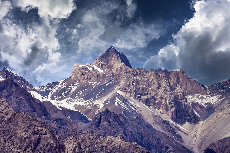 Одна из красивейших горных вершин Фанских  гор- Чапдара (5049м). Согдийская область. Таджикистанphoto preview