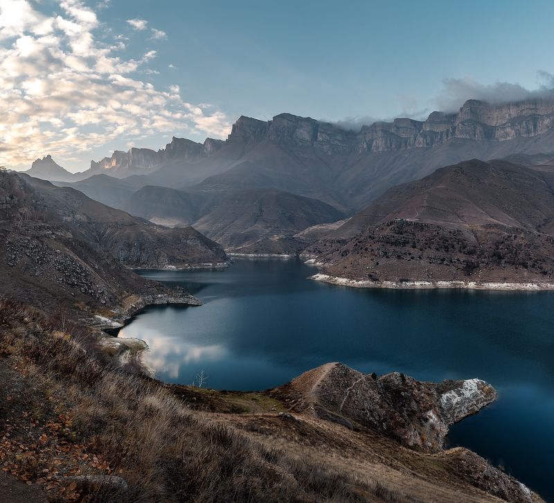 кавказ, горы, осень, осень в горах, кабардино-балкария, гижгит, озеро, горное озеро Поздней осеньюphoto preview