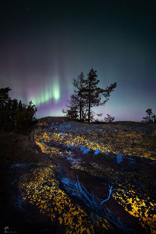 ультрафиолетовый пейзаж, уф-фото Камни больше не будут серымиphoto preview