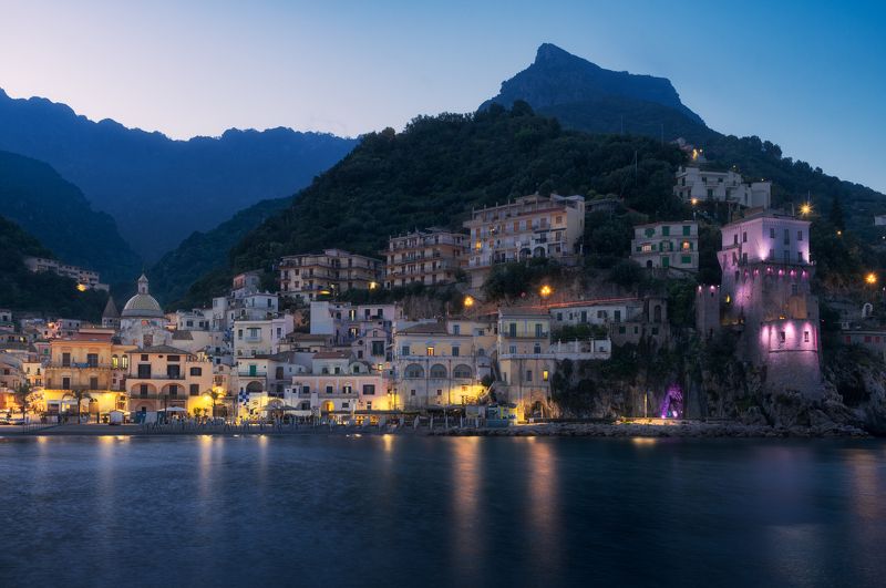 италия, амалфи, четара, рассвет, закат, море, город, порт, бухта, пляж, неаполь, горы, italy, italia, amalfi, cetara, dusk, dawn, port, bay, beach, naples, napoli, mountains Четара/ Cetara фото превью