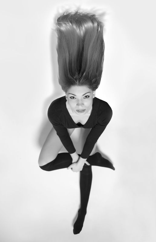 Black and white, Portrait, Woman Hmm ;)photo preview