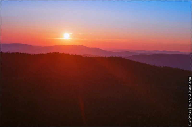 адыгея, хребет, пейзаж, рассвет Рассвет над Инженерным хребтомphoto preview
