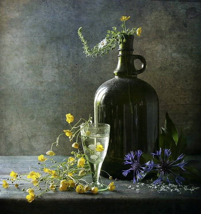 Бутылка, Натюрморт, Фотонатюрморт, Цветы, Svetlana Tkachenko