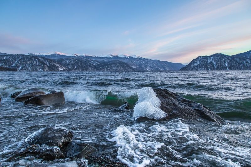 Озеро Телецкое, закат, Алтай Рождественское Телецкое фото превью