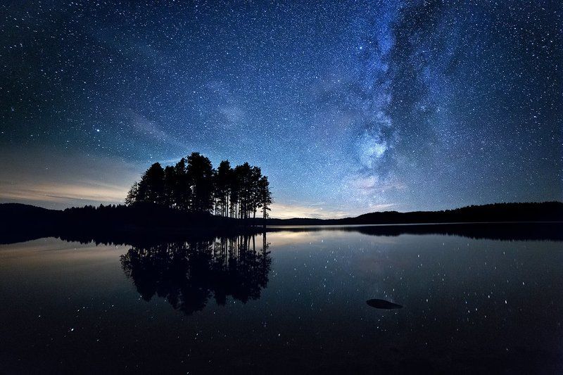 milky way, нощ, млечен път, остров, island, night photo preview