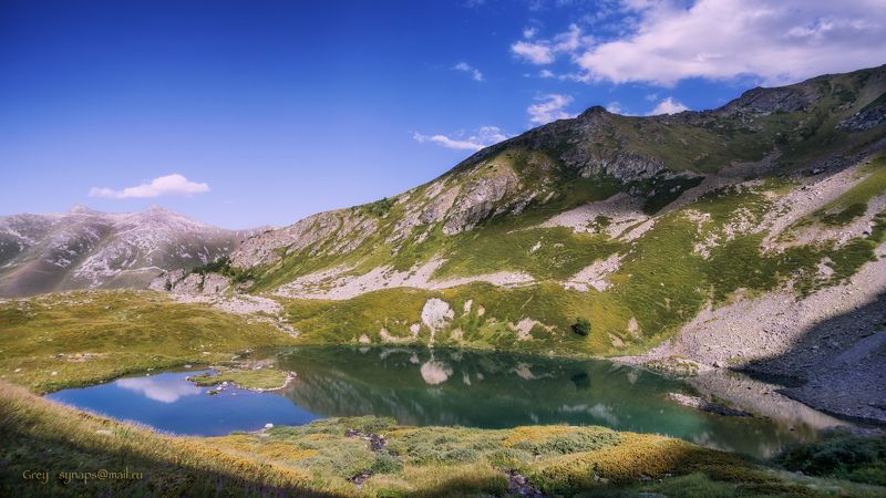 архыз, озеро, кчр, горы, горный, туризм ... и голубыми глазами озёр...photo preview