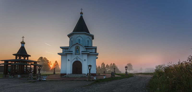 Никольское Рассвет в деревне Никольское... фото превью