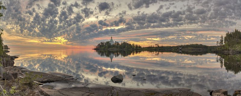 валаам, весна, озеро, остров, монастырь, церковь photo preview