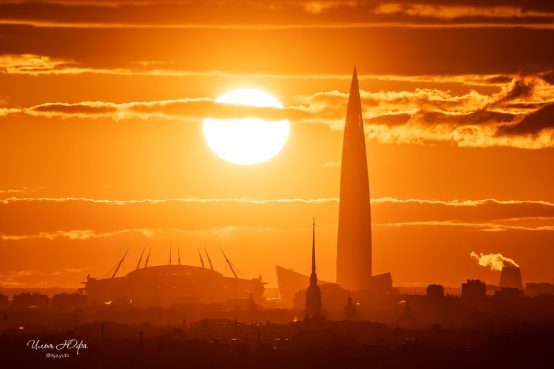 санкт-петербург, город, закат ***photo preview