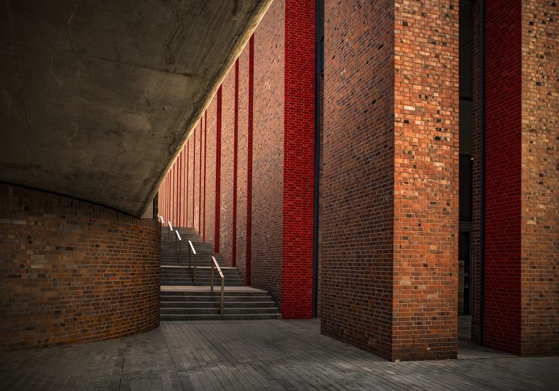 Photography, Architecture, Nospr, Red, Katowice, City, Travel Katowice - NOSPR фото превью