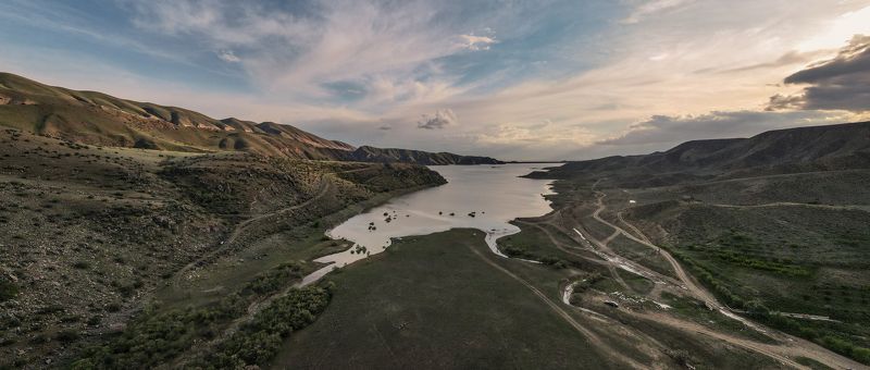 Армения, Араратская область, Азатское водохранилище Вид с дронаphoto preview