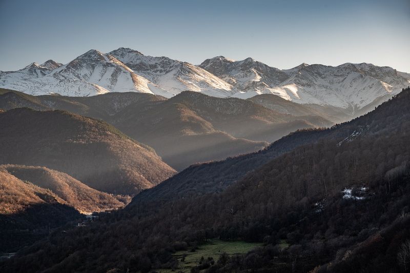 гора, рассвет, небо, плато, облака, утро, тучи, непогода, закат, вечер , слои, холмы, долина, дымка, туман, теберда, домбай ПОЗДНЯЯ ОСЕНЬ В ГОРАХphoto preview