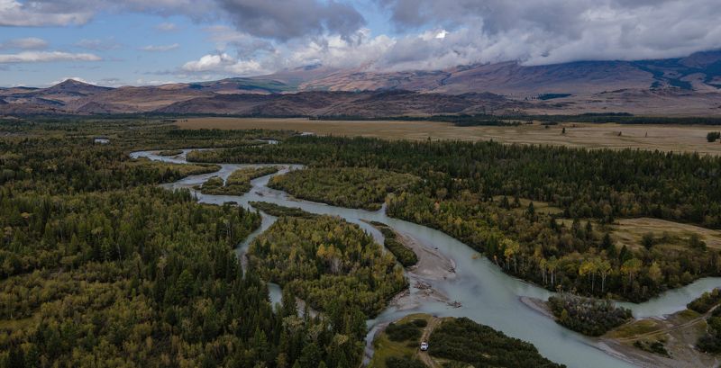 Россия, Горный Алтай, Кош-Агачский район, село Курай, река Чуя Река Чуя фото превью