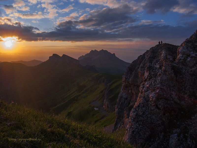 Тхач скалы горы закат пейзаж Вечернее рандевуphoto preview
