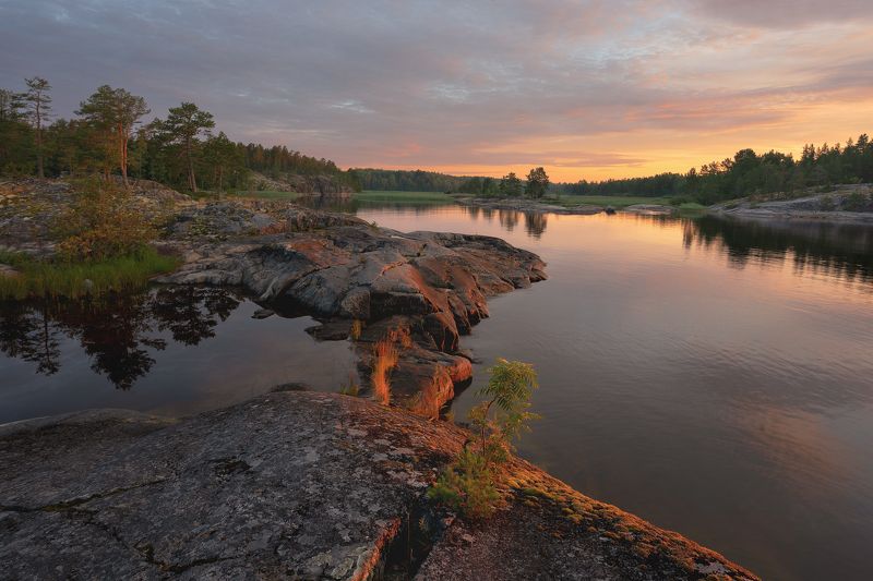 Рассвет на Ладогеphoto preview