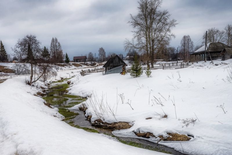 кишертка, речка, зима, деревня Ручеёкphoto preview