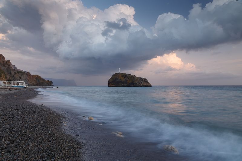 севастополь, фиолент, море, пляж. Октябрь и Яшмовый пляж. Не сезон. фото превью