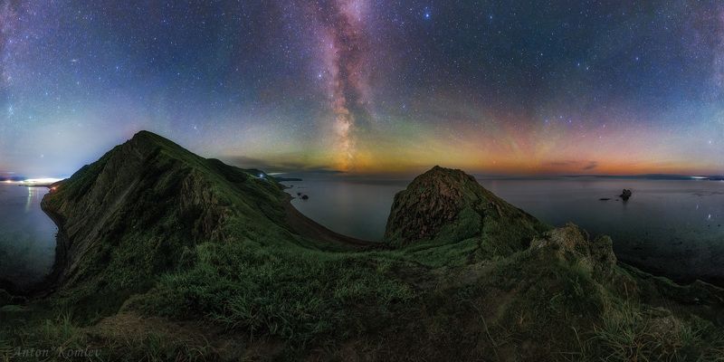 сахалин, жонкиер, ночь, звезды, млечный путь Ночная феерияphoto preview
