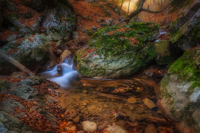 крым, водопад, горы, река, вода, лес, пейзаж Осень пришла...photo preview