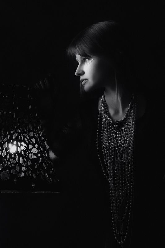 портрет, женский портрет, чб портрет, классический портрет, ч/б, portrait, девушка Аринаphoto preview