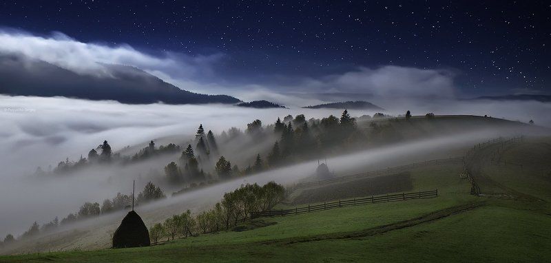 звезды, карпаты, ночь, туман Карпатские сныphoto preview