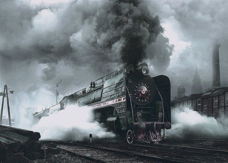 Паровоз генерал, Паровоз серии П36, Перегон, Станция 36-ойphoto preview