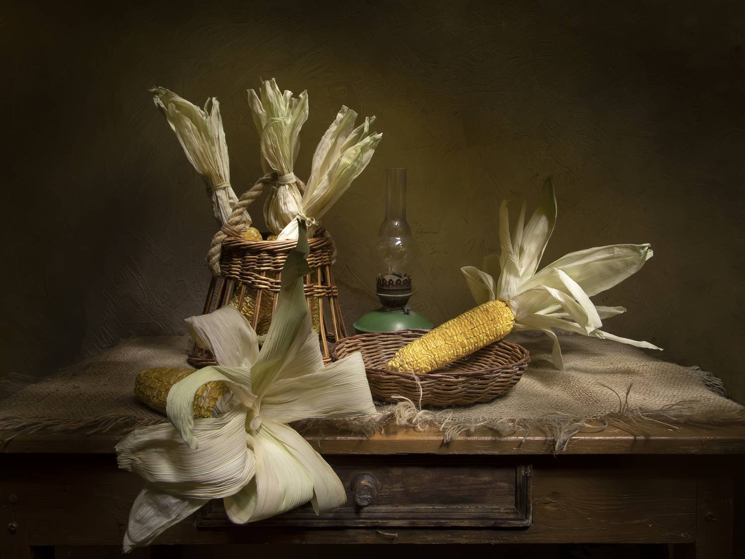 Кукурузка.... Автор: Татьяна Феденкова натюрморт, кукуруза, Татьяна Феденкова