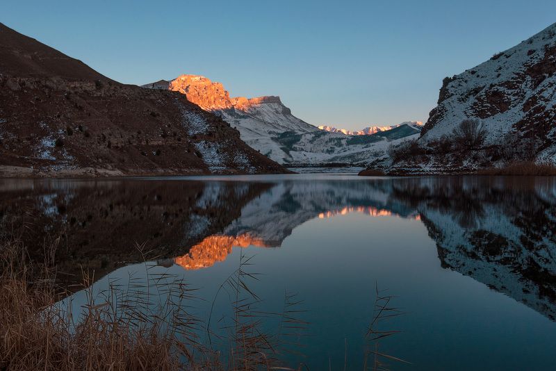 озеро гижгит, кабардино-балкария Вечерний Гижгитphoto preview