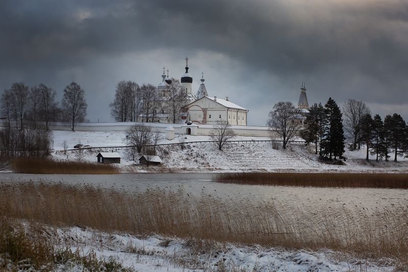 ферапонтово, озеро, монастырь, зима, ноябрь Ферапонтово фото превью