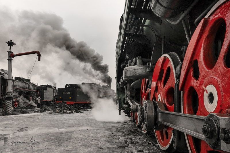 паровозы, сортавала Заповедник минувшей эпохи (серия). Стальные кониphoto preview