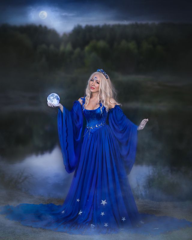 Фотограф Юлия Дюдина, Фотограф Нижний Новгород, арт фотограф, сказочная фотосессия луна, волшебная фотосессия Лунная сонатаphoto preview