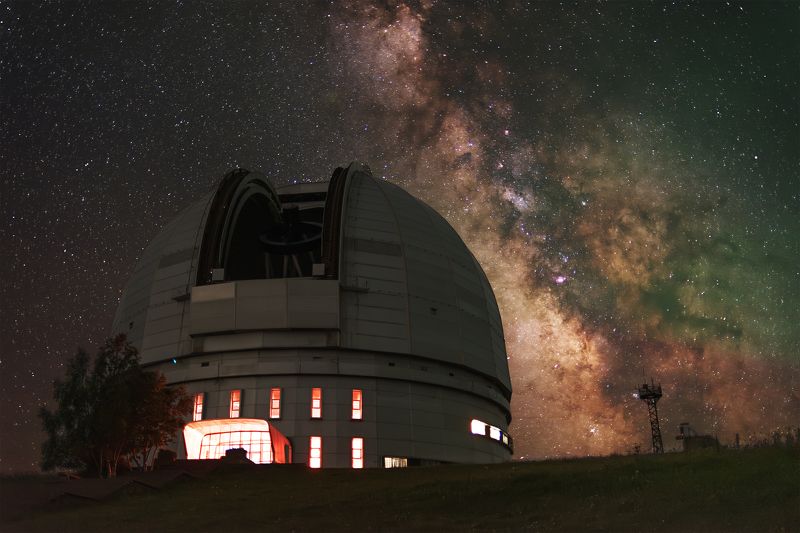 астрофото, астрофотография, ночь, астрономия, астропейзаж, кавказ, млечный путь, звезды, ночное небо, night, nightphotography, stars, milkyway, longexposure, бта Эй, БТА, обернись!photo preview