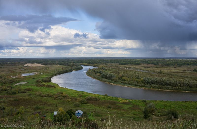 вязники, лето, облака, дождь, река ***photo preview