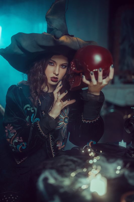 девушка, студия, свет, мистика, портрет Алиса фото превью