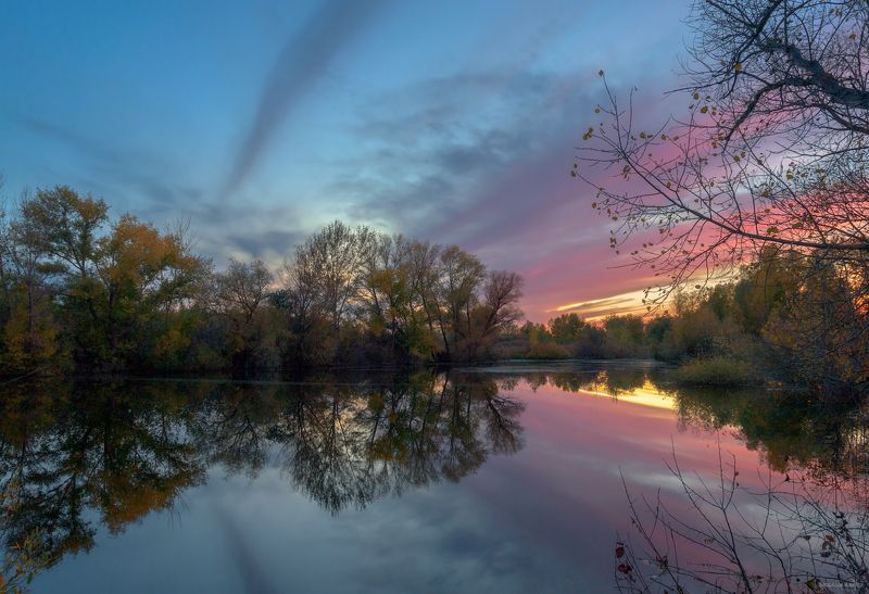 природа, орск, озеро, осень Вечер на озереphoto preview