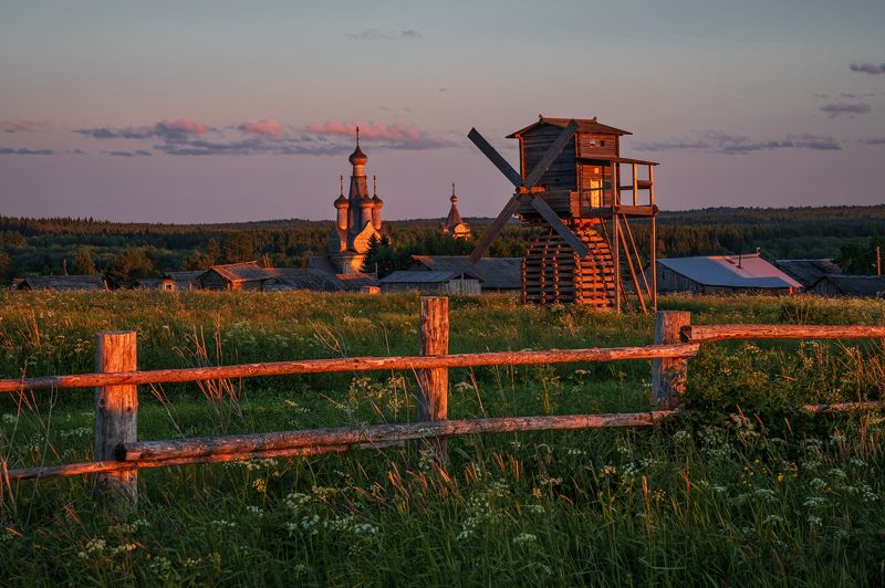 кимжа, архангельская область, На закатеphoto preview