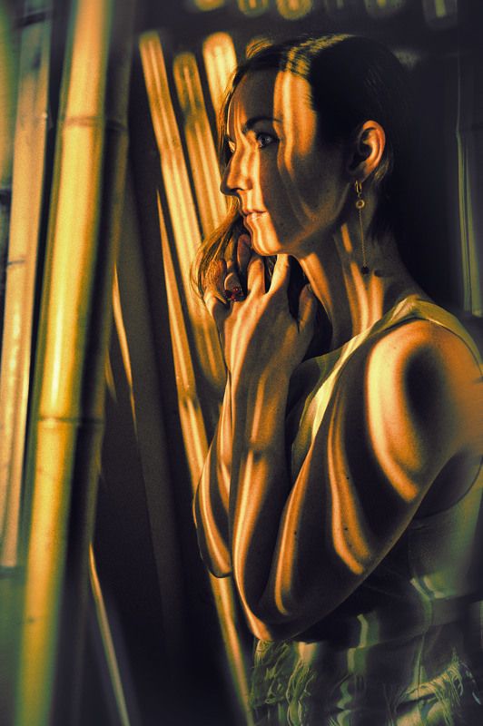 тени, свет, девушка, золото Свет и тениphoto preview