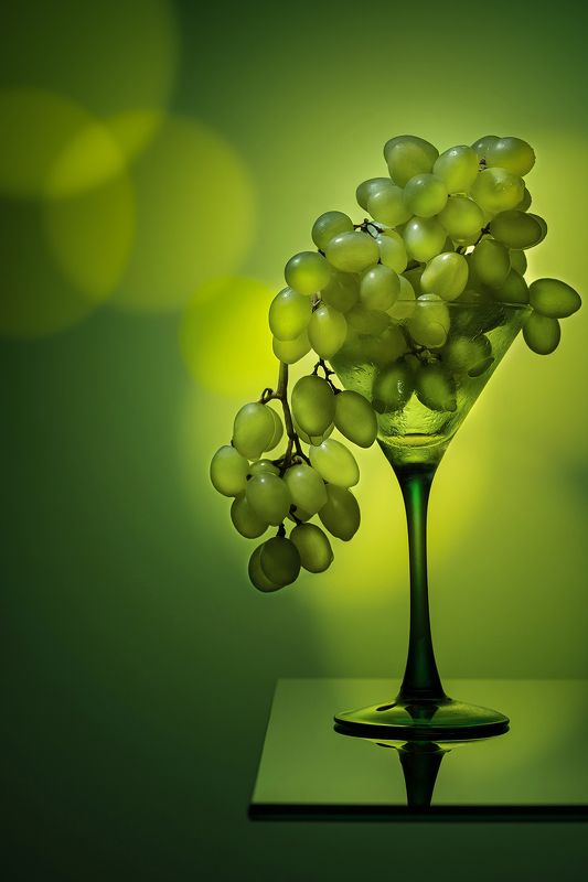 виноград, бокал, зеленый photo preview