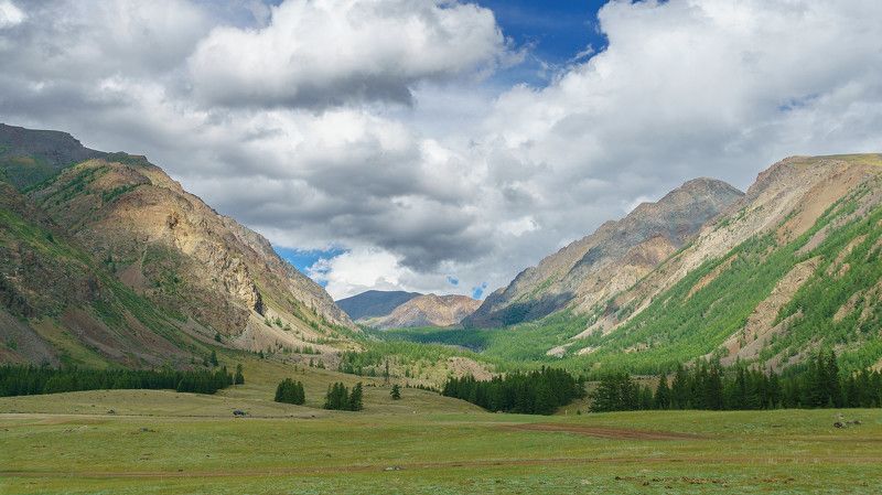пейзаж, горы, облака Горный Алтай  Куектанарские ворота photo preview