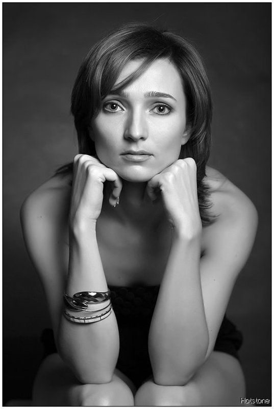 портрет, ч/б, Янаphoto preview