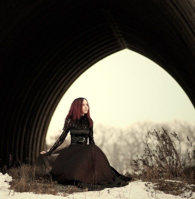 volavolko, девушка, готика ***photo preview