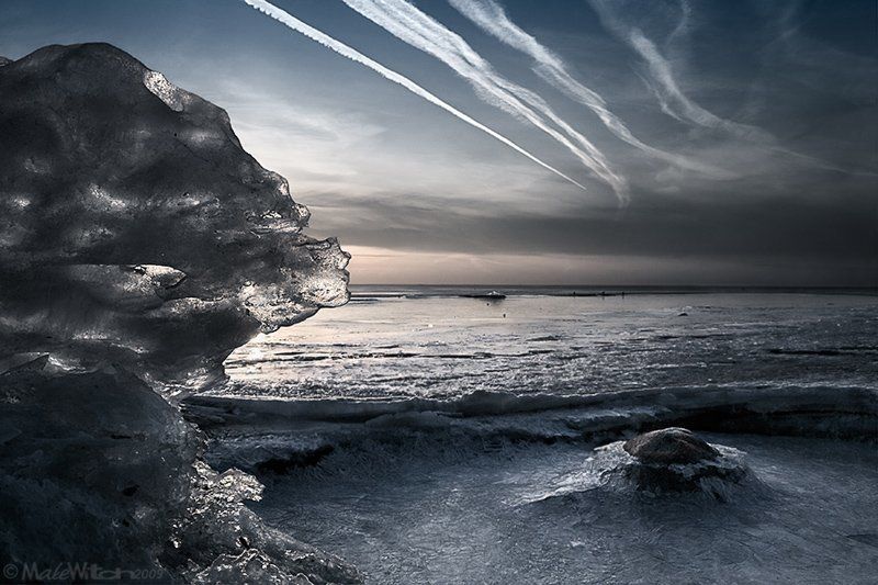 winter, ice, landscape, nature, sunset, sky, cold, frost, sea, зима, лёд, мороз, пейзаж, природа, закат, небо Planet Winterphoto preview