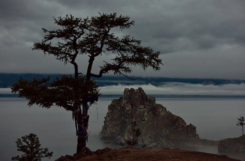 байкал, ольхон Вечерний туманphoto preview