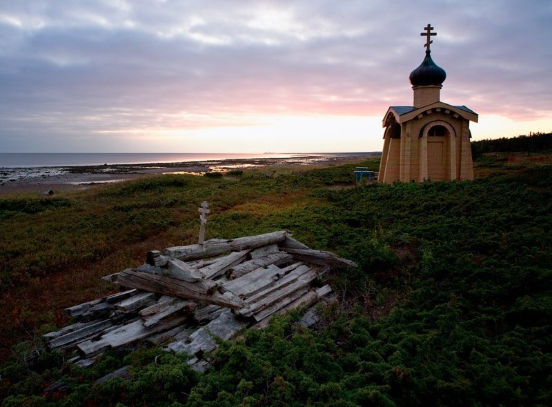 часовня, безымянного, инока, терский, бере,г белого, моря, Часовня Безымянного Инока. Терский берег Белого моря.photo preview